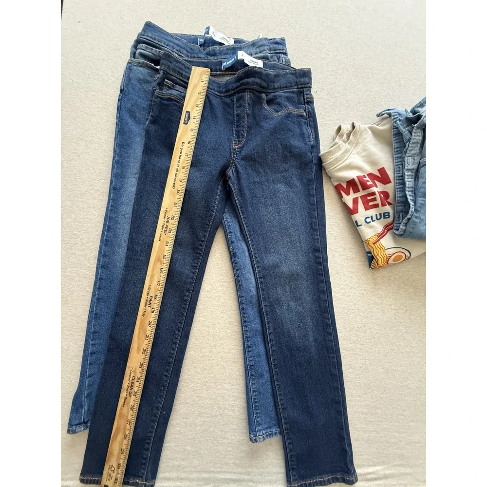 Old Navy Girls Size 10-12 Bundle 2 Jean Jeggin 1 Button Up And Sweater